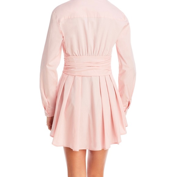 Bardot Leoni mini shirt dress in cameo small/ US 4 - Picture 2 of 7